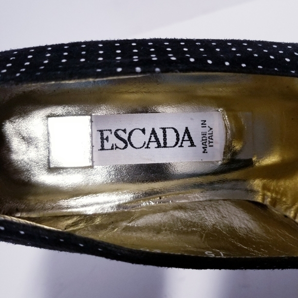 Vintage Escada polka dot heels - Picture 6 of 9